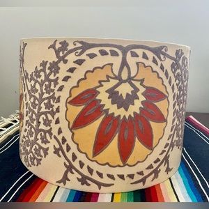Anthropologie large crewel Lampshade